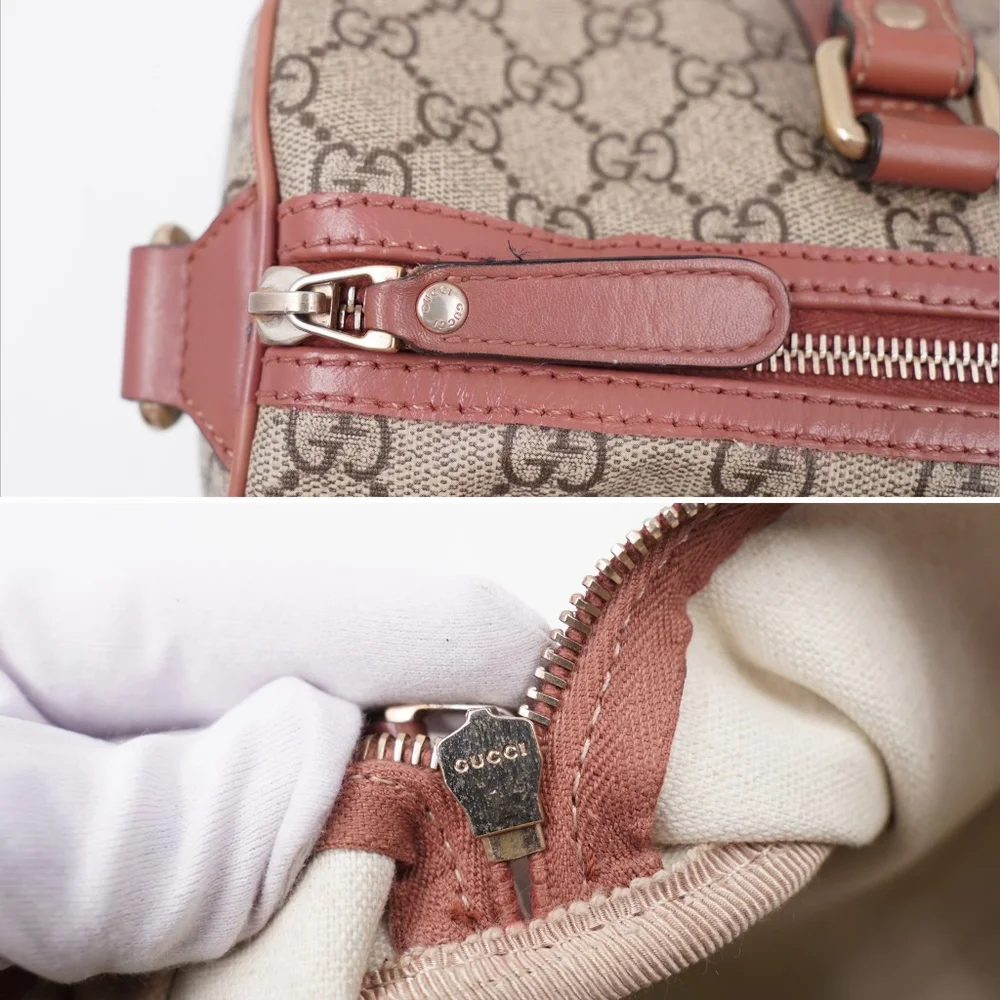 ❌️❌️SOLD❌️❌️BM40 💚 Gucci Joy Boston Bag GG Coated Canvas Medium - Picture 11 of 14